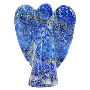 CRYSTAL'S ADVISOR Natural Lapis Lazuli(Small) Angel for Chakra Healing Color- Multicolor (Pack of 1 Pc.)