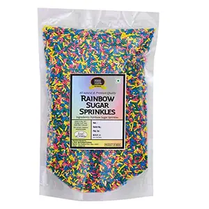 Food Essential Rainbow Sugar Sprinkles 125 gm.
