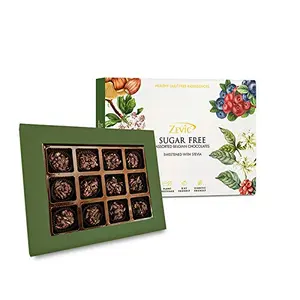 Zevic Multiseed Keto Chocolates with Chia Pumpkin Sunflower Watermelon Quinoa & Flax Gift Pack 12 pcs - Enhances 