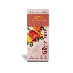 Zevic Fruit and Nuts Chocolate 40gmRich in Vitamins & Miner| Friendly | Natural Sweetened | 