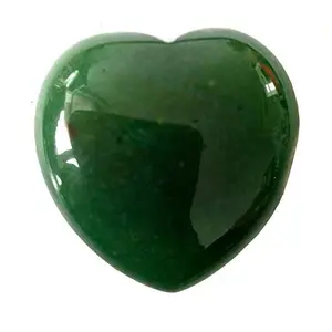 Green Aventurine Stone Heart 1.5 Inch // Crystal Heart // Heart Chakra Stone For Prosperity and Good Luck Stone