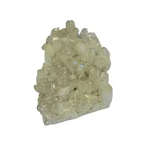 Crystal Cave Exports Prehnite Rainbow Aura Quartz Druzy Stone Cluster 156 Grams Specimen Collector  Healing Chakra Reiki Energy Unique Gift Home Decor