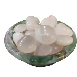 Crystal Cave Exports Rose Quartz tumbled 100 Gram Stone Rose quartz healing crystal love fidelity heart chakra friendship Meditation StoneGift