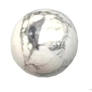 Crystal Cave Exports Howlite Stone Sphere Ball Balancing Reiki Healing Energy Generator Table Decor Natural Gemstone Metaphysical Crystals - 40 mm to 50 mm