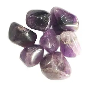Crystal Cave Exports Crystal Cave Exports Purple Amethyst Quartz Tumbled Stones 500 gm For High Vibration Powerful Stones To Aid Your Spiritual Growth Amethyst Crystal Healing Stone