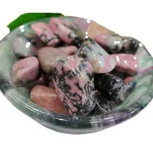 Crystal Cave Exports Rhodonite Crystal Tumbled Stone 500 Gram For Compassion & Emotional Balance