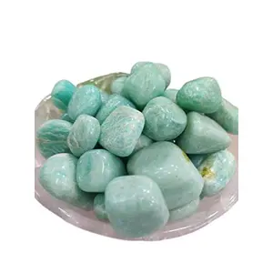 Crystal Cave ExportsAmazonite Tumbled Stone 100 Gram For Helps You Communicate Truth With Balance & IntegrityReiki ChakraHealing Crystal Stonemeditation yogaGift