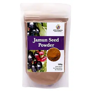 Jioo Organics Jamun Seed Guthli Powder For Diabetes | Java Plum | Pack Of 100 g