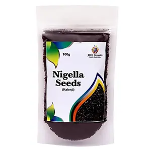 JIOO Organics Nigella Seeds Kalonji Seeds Black Seeds Fennel-Flower Seed Pack of 1 100 Grams
