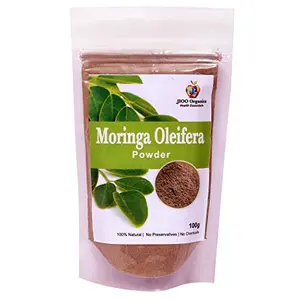 Jioo Organics Herbal Moringa Olifera Leaf Powder_Pack of 100 g