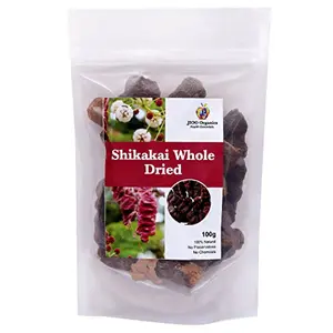 Jioo Organics Shikakai Whole Dried Sabut Shikakai Acacia Concinna Pack of 100 Grams