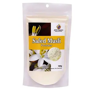 Jioo Organics Safed Musli Powder Chlorophytum Borivilianum (Pack of 100 g)