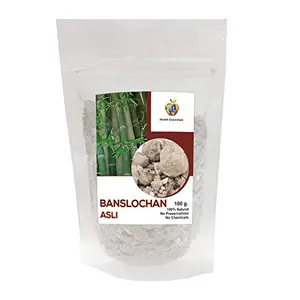 Jioo Organics Banslochan Asli - Bambusa Arundinacea Willd. - Bamboo Champhor (100 GM)