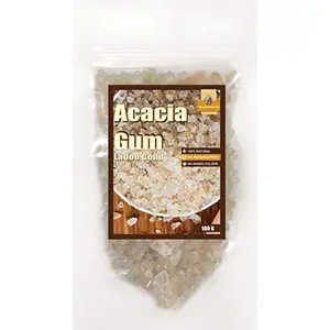 JIOO Organics Acacia Gum Gond Batan Ladoo Gond Panjiri Gond Dink Gound) 100 Grams