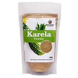 Jioo Organics Karela Powder/Bitter Groud/Momordica charantia For Diabetes | (Pack Of 100 g)