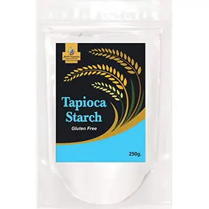 Jioo Organics Tapioca Starch Powder | Cassava Flour | Gluten-Free | Pack of 1 (250 Grams)