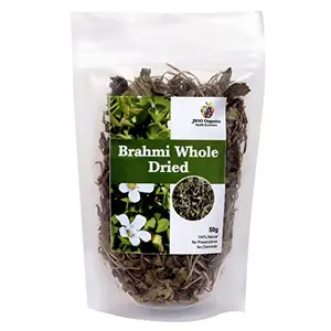 Jioo Organics Dry Brahmi Leaves Neerbrahmi Water Hyssop (Pack of 50 g)