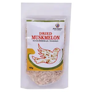 Jioo Organics Dried Muskmelon Seed Cantaloupe Seeds/ kharbooze beej - 100g(Kharbooze Magaz)