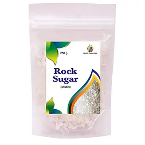 Jioo Organics Rock Crystal SugarMishri crystals Mishri dana_Pack Of 250 Grams