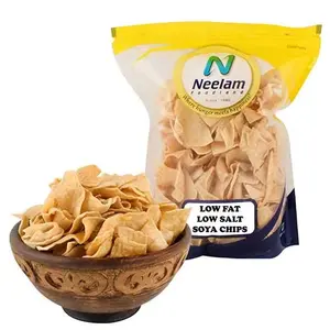 Neelam Foodland Low Fat Low Salt SOYA Chips 400G