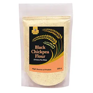 Jioo Organics Black Chickpea Flour Atta Pack Of 250 Grams