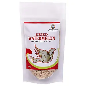 Jioo Organics Raw Watermelon Seeds for Eating | Tarbooj Beej | Magaj | Pack of 100 g