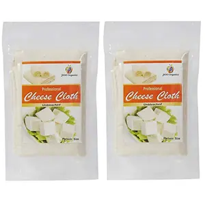 Jioo Organic Cheese Cloth Unbleached Muslin Cloth Combo Pack of 2