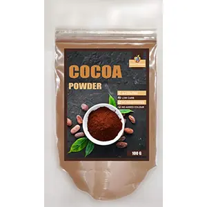 Jioo Organics Urban Natural Cocoa Powder for Cake Coffee Cookies 100g