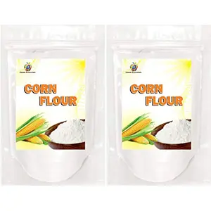Jioo Organics Natural Premium Corn Flour | Corn Starch Pack of 2 | 250g Each