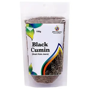 Jioo Organics Black Cumin | Shahi Jeera | Kala Jeera | Bunium Bulbocastanum | Pack of 1 | 100 Grams