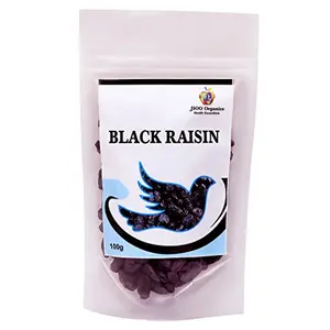 Jioo Organics Black Raisin_Pack Of 100 Grams