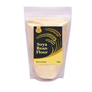 Jioo Organics Soyabean Flour or Soyabean ka atta_Pack Of 250 Grams
