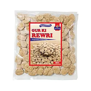 JIOO Organics Gur Ki Rewri | Sweet Revari Made of and Jaggery | Pack of 1 | 400 Gram