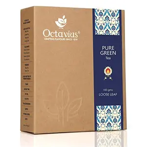 Octavius Pure Loose Leaf Green Tea - 100 Gms