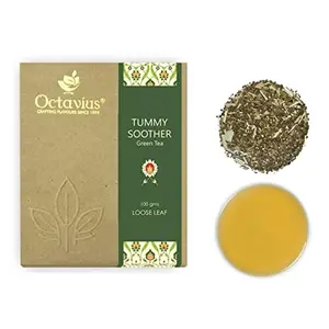 Octavius Tummy Soother Loose Leaf Green Tea - 100 Gms