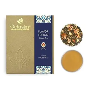 Octavius Flavour Fusion Loose Leaf (Low Caffeine) Green Tea - 100 Gms