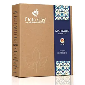 Octavius Marigold and Lemon grass Loose Leaf Green Tea - 100 Gms