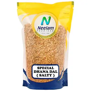 Neelam Foodland Roasted Dhana Dal (Roasted Split Coriander Seeds) (200g)