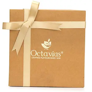 Octavius Gourmet Tea Collection Uplifting Greens Range (Set Of 2 Tins) | Tulsi Green Tea Pyramid Tea Bag | Pure Green Tea Pyramid Tea Bag | 20 Tea Bags Each In An Exclusive Box| 40 Cups