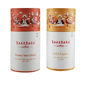 Baarbara Berry Giris Legacy and Honey Sun Dried Filter Coffee Beans Powder 400 GramsPure Coffee (Cbo of 2)