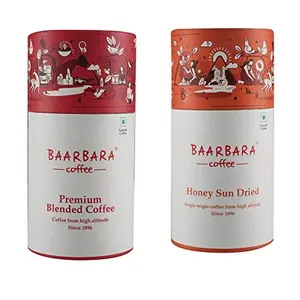 Baarbara Berry Premium Blended and Honey Sun Dried Filter Coffee Beans Powder 400 GramsPure Coffee (Cbo of 2)