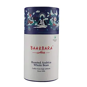 Baarbara Berry Roasted Arabica Coffee Beans Black Coffee ( 200 Grams)