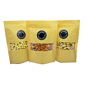 ZAAIKA Daily Needs Dry Fruits Combo Pack 800 Gram (Almonds Plain 200gPistachios 200g Plain Cashews 200g Raisins 200g)