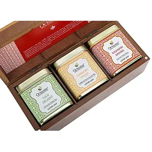 Octavius Loose Leaf Tea Gift Set | Elixir Collection - 3 Warming Wellness Loose Teas | Tea Gift Sets for Tea Lovers | Green Tea Sampler Gift Set Box
