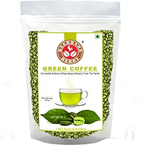 Baarbara Berry Coffee | Green Coffee Beans for | 100% Arabica Coffee | Sourced Directly frChikmagalur Farms (250 gms - Pack of 2)