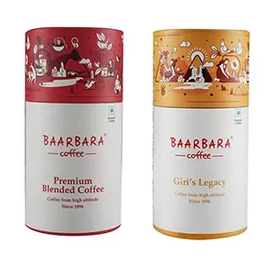 Baarbara Berry Premium Blended and Giris Legacy Filter Coffee Beans Powder 400 Grams  Pure Coffee(Cbo of 2)