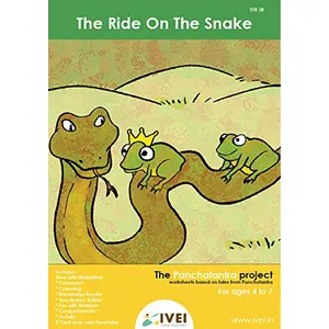IVEI Panchatantra Story Learning Book - Workbook and 2 DIY Keychains - Colouring Activity Worksheets - Creative Fun Activity and Education for - The Ride on a Snake (Age 4 to 7 Years)