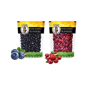 Tulunadu Flavours Dried Combo Pack 500 Gram- 250g Cranberry 250g - Healthy Routine Diet - Zero Trans Fat Hygienically Packed