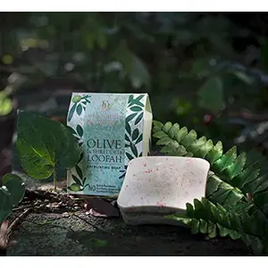 The Earth Reserve Olive & Shredded Loofah | Handmade Natural and Exfoliating | 