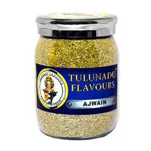 Tulunadu Flavours CarSeeds - Ajwain Whole Seed 250 Grams - Bishop's Weed - Spices Kitchen Masala - Grocery Foods for Cooking - Hygienically Packed with Jar